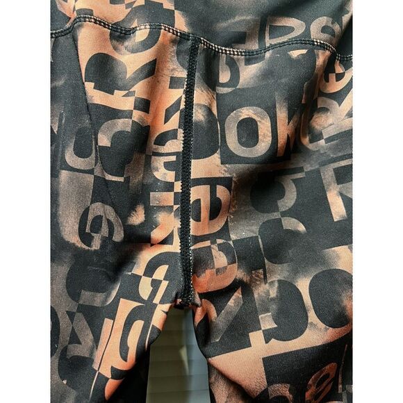 Reebok Leggings Women's XS Speedwick Multicolor Logo Pants Black Xsmall DDC-C - Picture 5 of 10